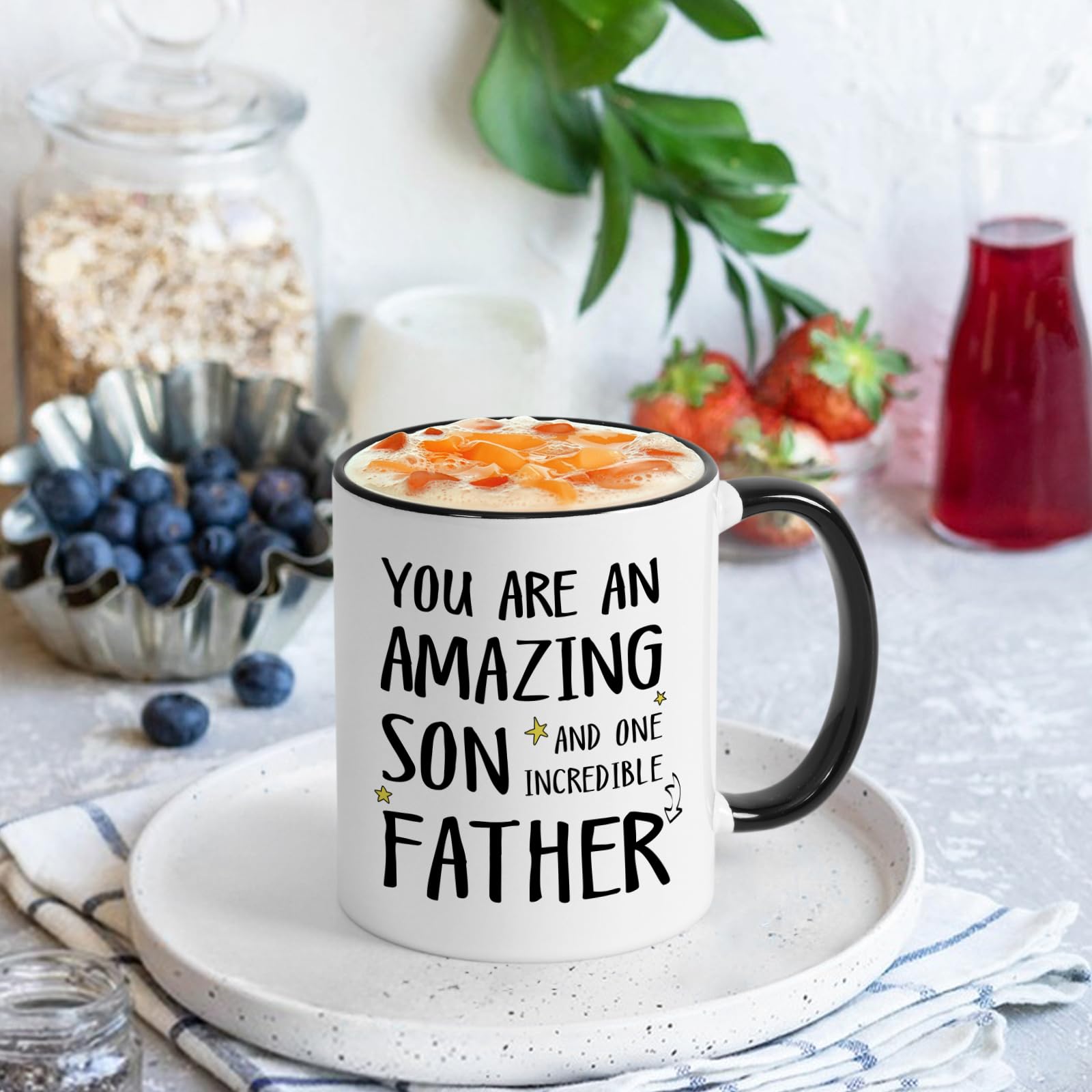 Taza YHRJWN - amor de mama para hijo - ideal para desayunos.