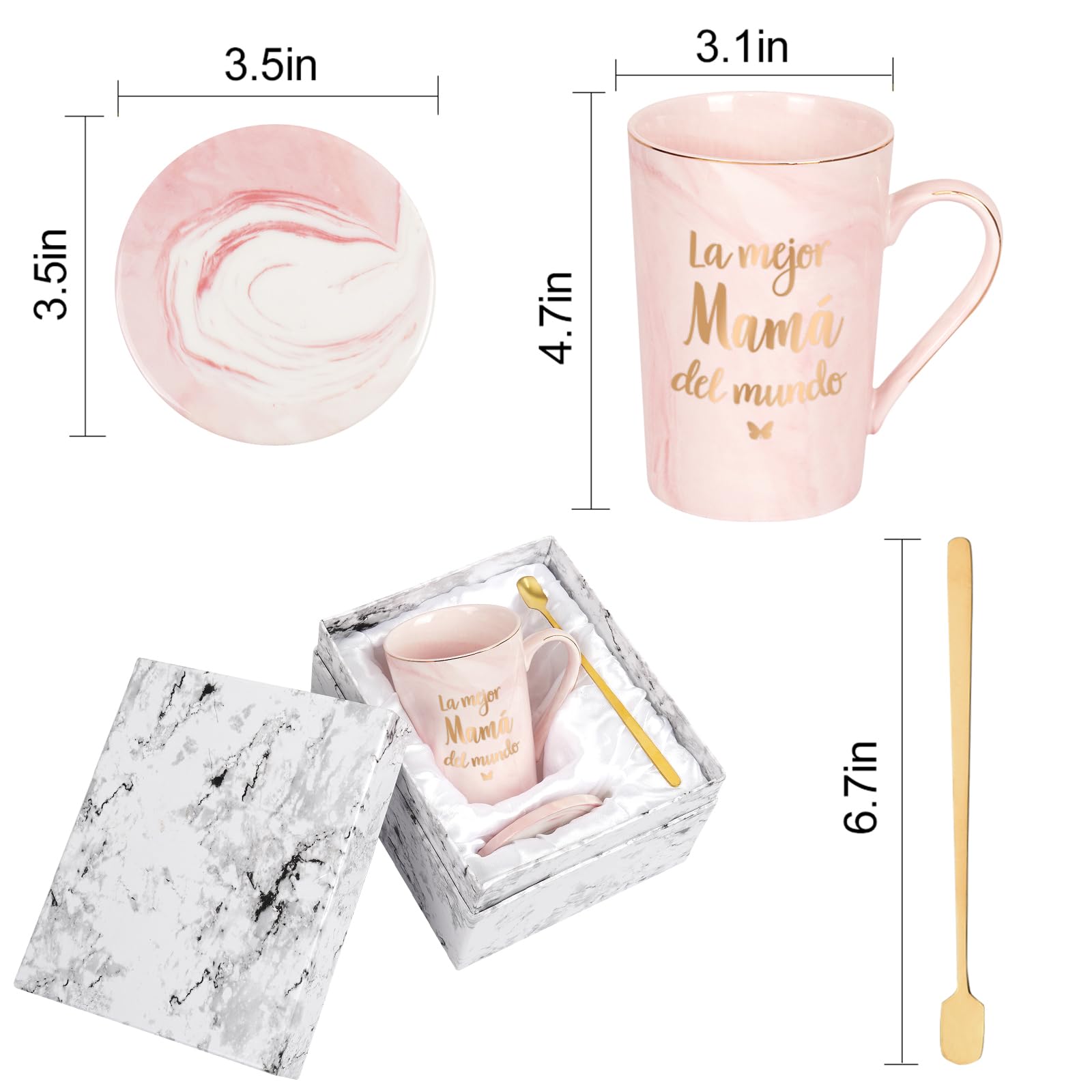 Taza apta para lavavajillas de YHRJWN, facil limpieza diaria.