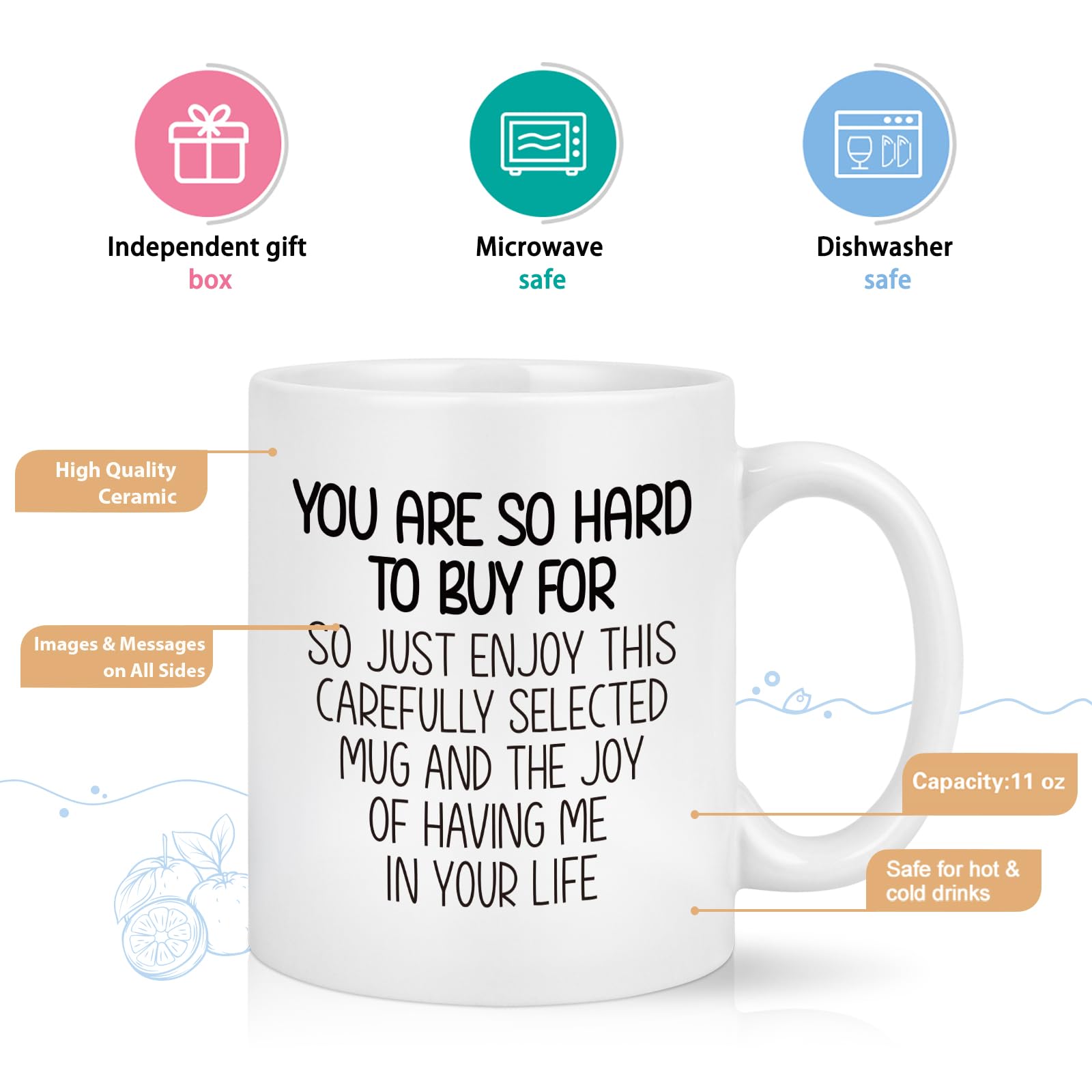 Taza de cerámica duradera YHRJWN, apta para microondas y lavavajillas.