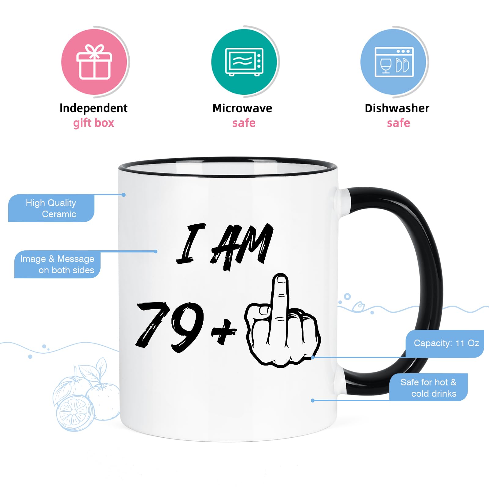 Taza YHRJWN apta para lavavajillas y microondas.
