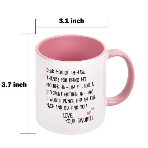 Regalo gracioso de YHRJWN para suegra, mensaje ligero y afectuoso.
