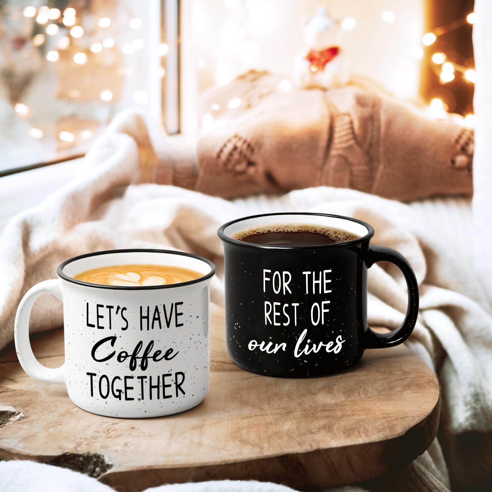 Taza Mr y Mrs de YHRJWN, diseño elegante para regalo.