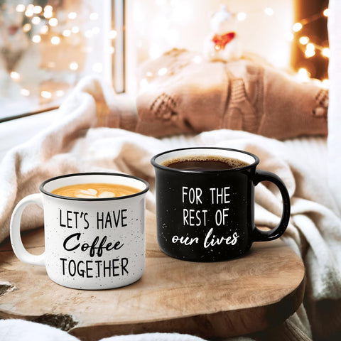Taza Mr y Mrs de YHRJWN, diseño elegante para regalo.