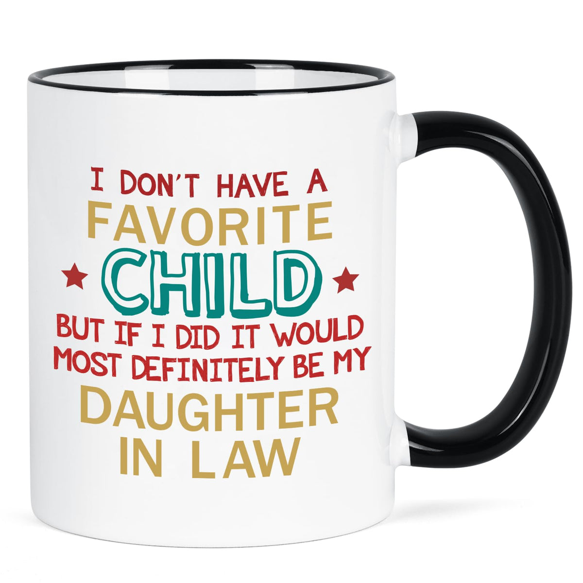 Taza YHRJWN para nuera, enfoque regalo de Navidad, perfecto para sorprender