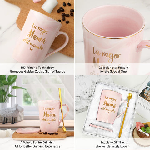 Taza ceramica para cafe leche o chocolate caliente, de YHRJWN, uso multipropósito.