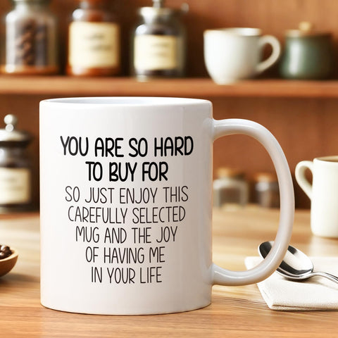 Taza para regalo de Navidad o cumpleaños, YHRJWN, tono ligero.