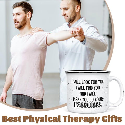 Taza YHRJWN regalo para profesionales de terapia física, perfecta para celebraciones.