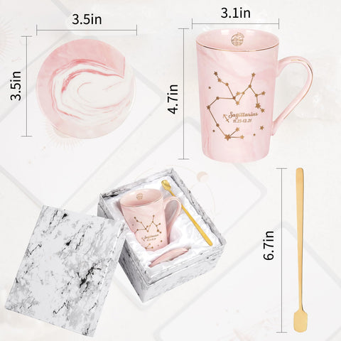 Taza regalo Sagitario YHRJWN para sorprender a una amiga.