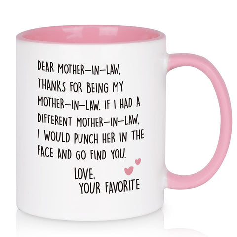 Taza YHRJWN para suegra, regalo navideño ideal para café diario.