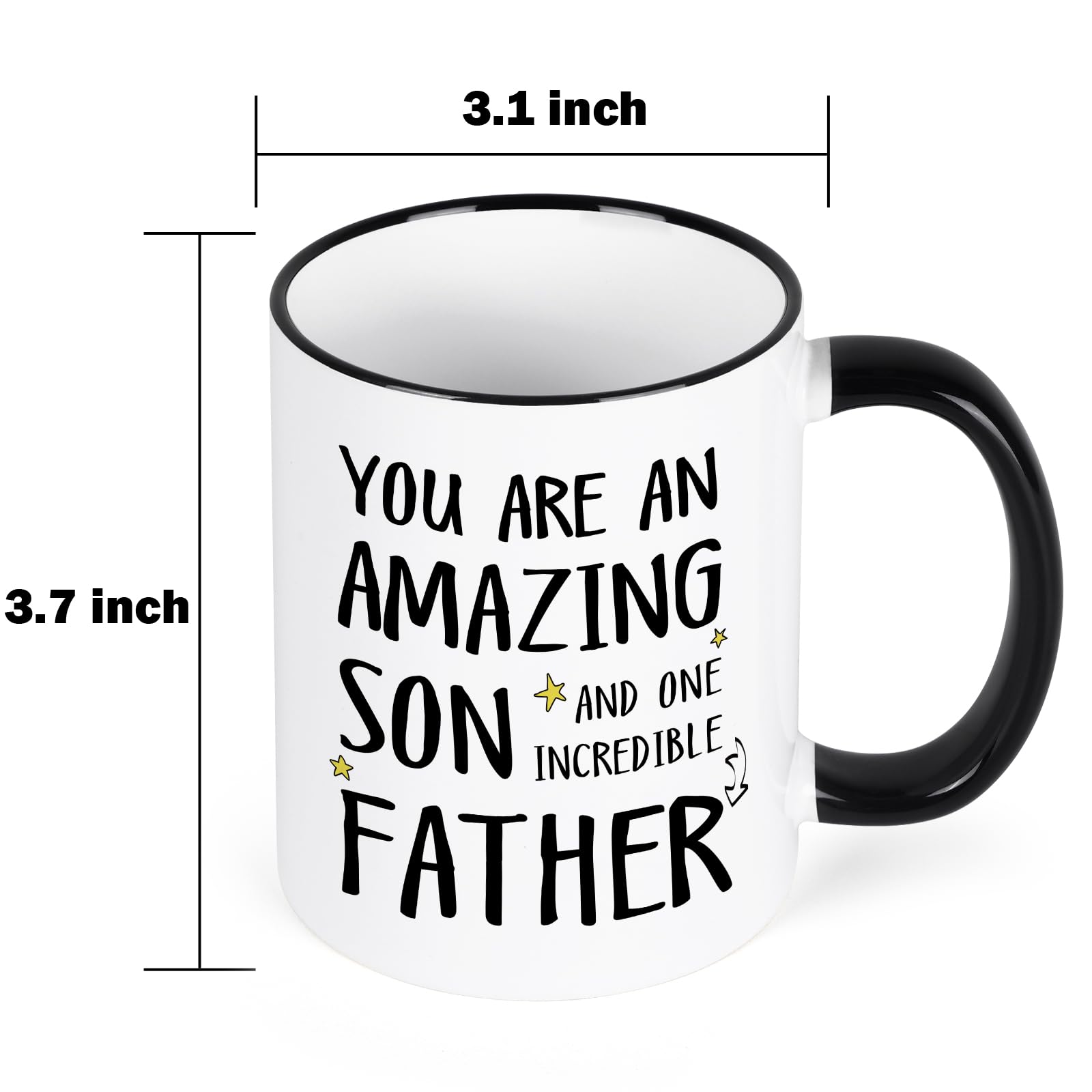 Taza YHRJWN - uso diario para hijo - cafe y mas.