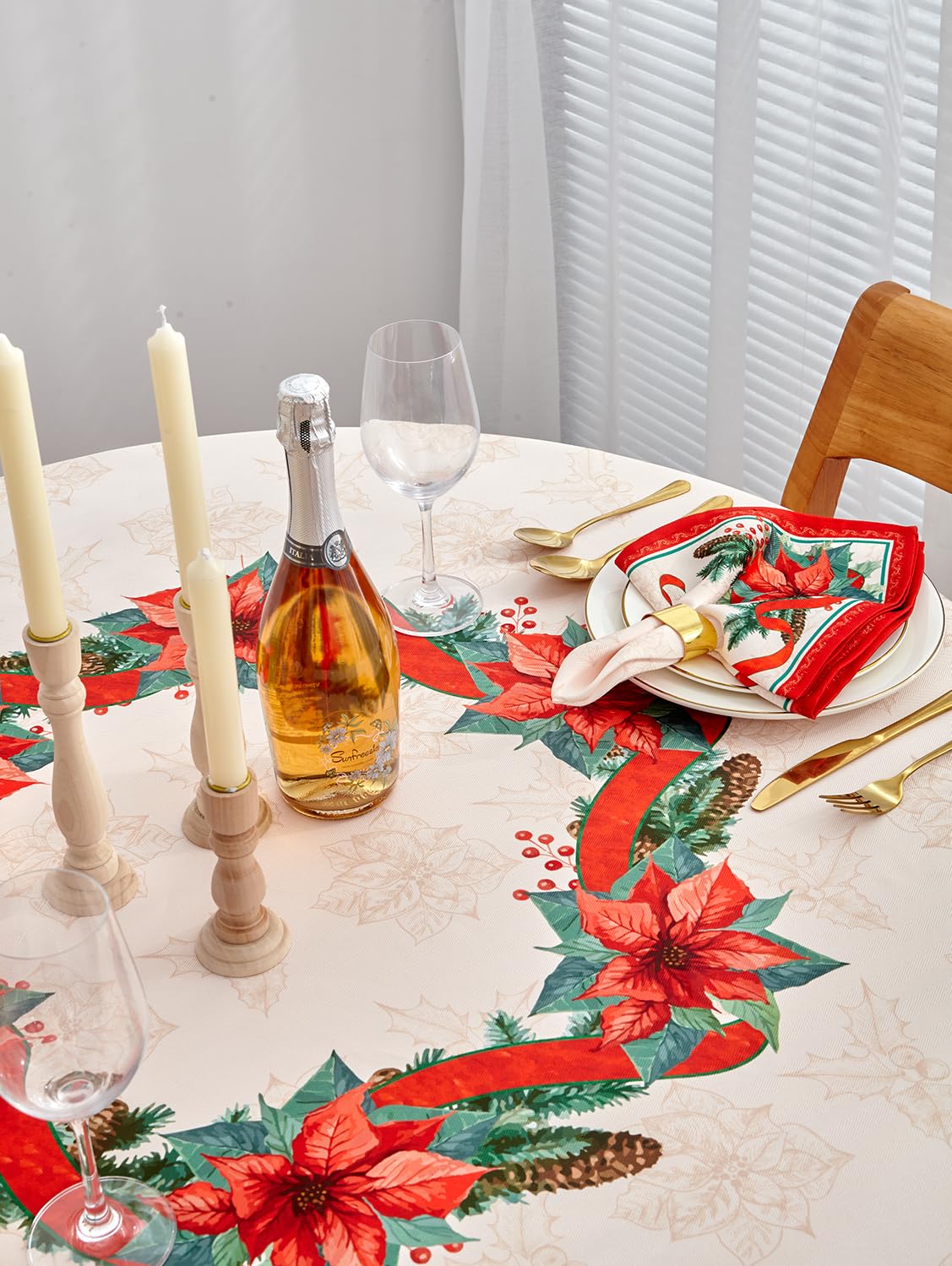 Combina con velas y centros de mesa para un toque glamoroso.