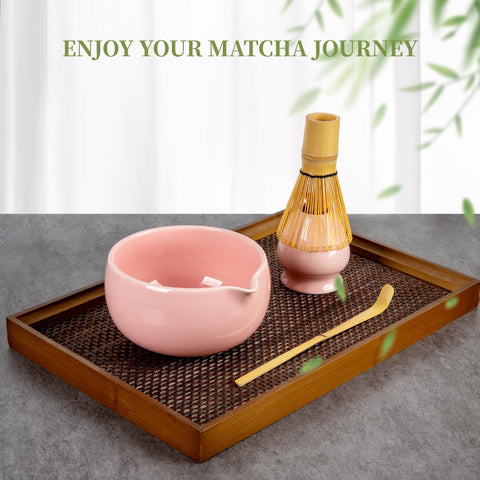 YIBO chashaku de bambú para dosificar el matcha con precisión