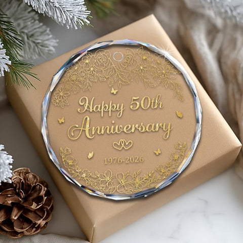 YIDAJI ornamento cristal elegante con acabado dorado para celebración.