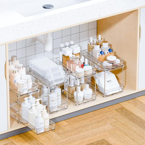 Yieach organizador deslizante para baño bajo fregadero, acceso cómodo