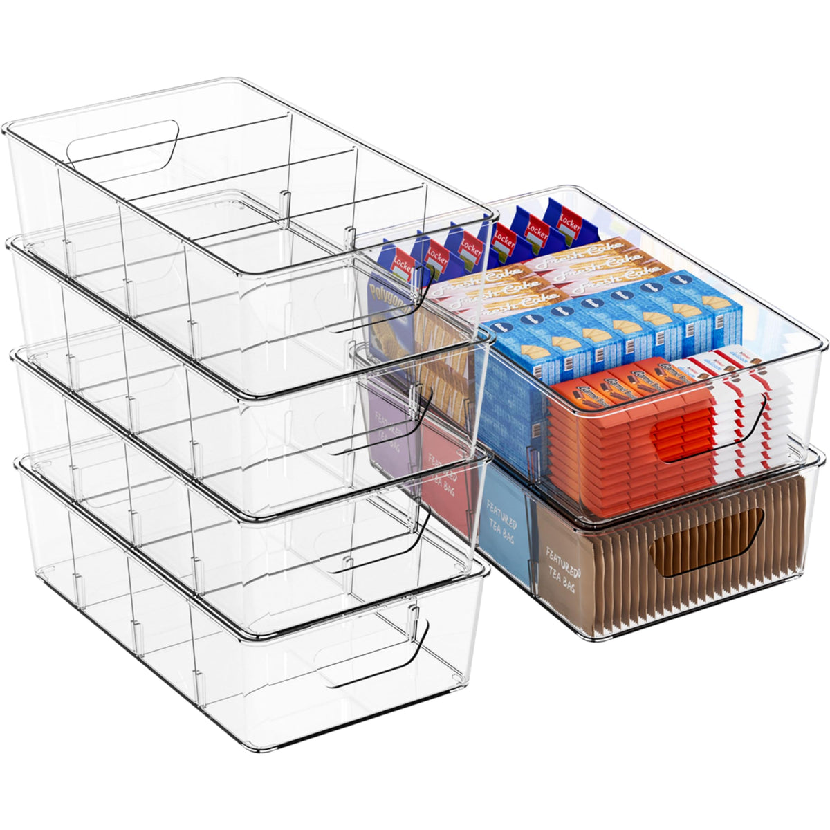 Organizador apilable Yieach para snacks, acceso rápido y ordenado