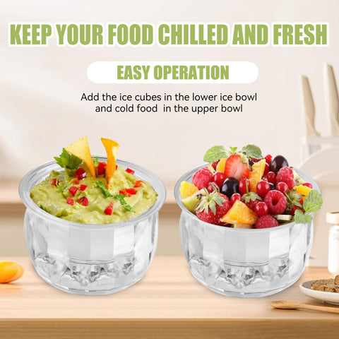 Tazones para salsa Yiffer con vidrio claro para ver fácilmente el contenido.
