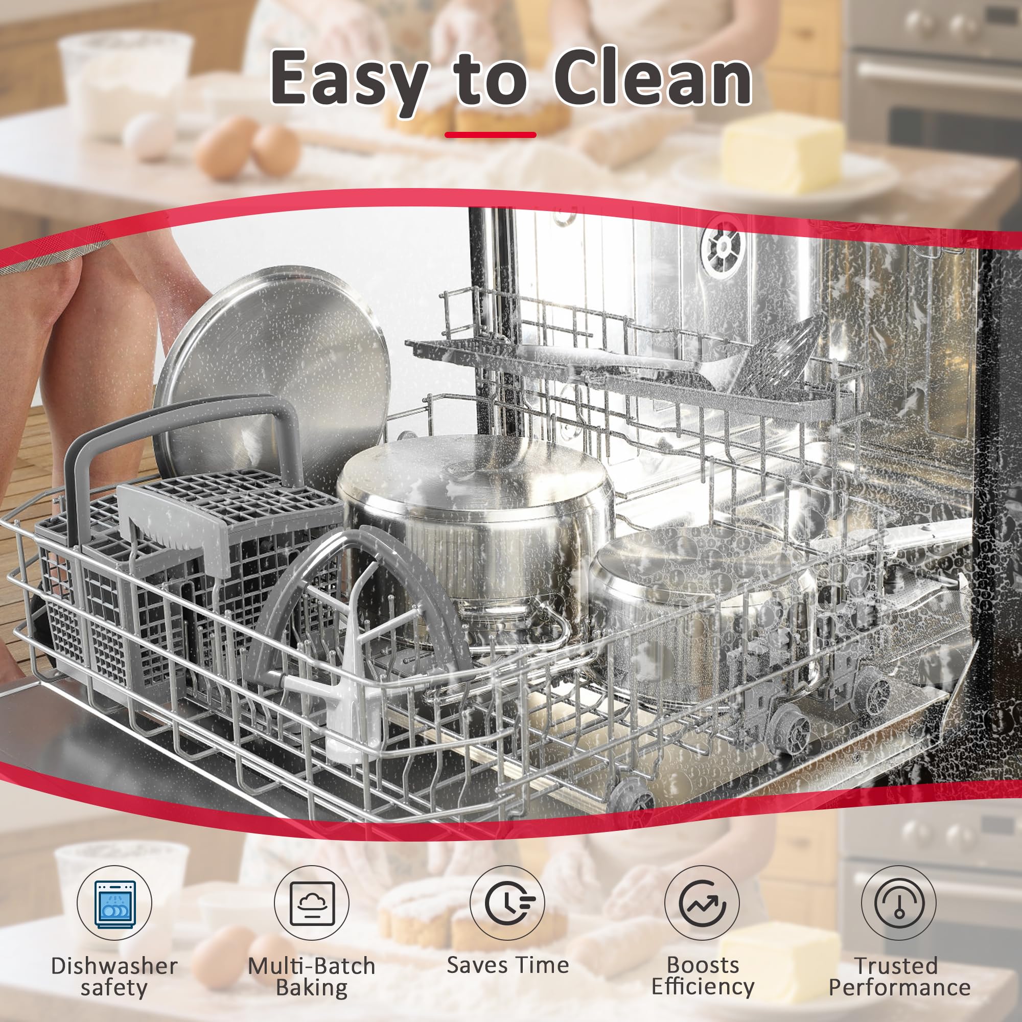 Compatibilidad Tilt-Head: YIFOCUS funciona con KitchenAid 4.5–5 qt.
