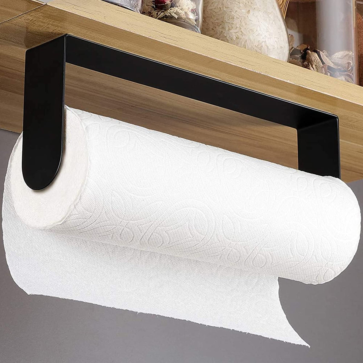 Portarrollos de pared YIGII con adhesivo para uso en la cocina
