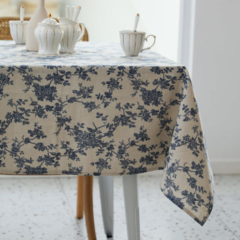 YiHomer mantel pastoral azul oscuro para comedor elegante