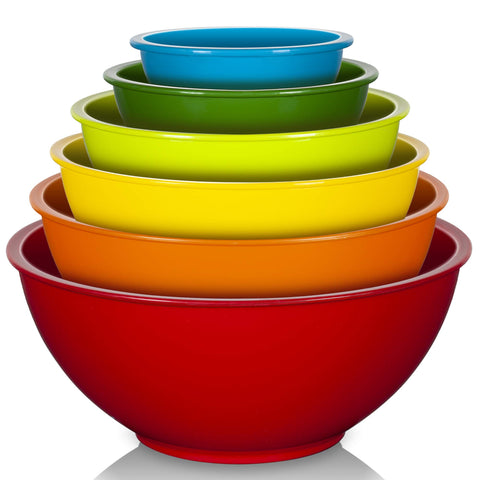 YIHONG, tazones de mezcla coloridos, apilables para ahorrar espacio.