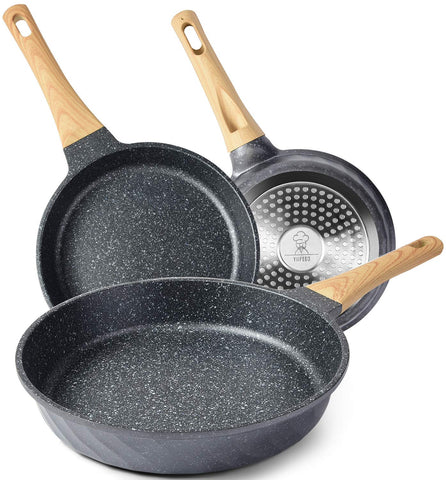 Regalo navideño Yiifeeo: set de sartenes antiadhesivas