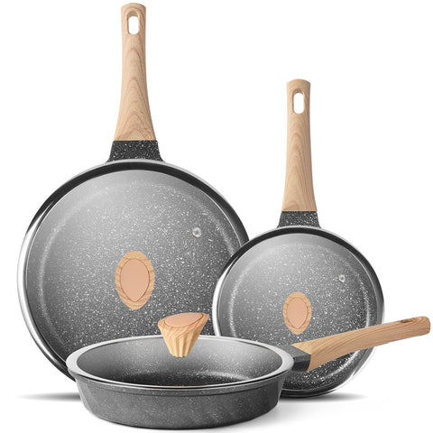 Sartén YIIFEEO de 8 pulgadas antiadherente para huevos.