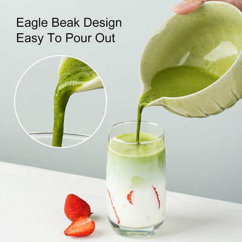 YIKG Kit de Matcha: chasen de bambú para batir matcha con espuma suave.