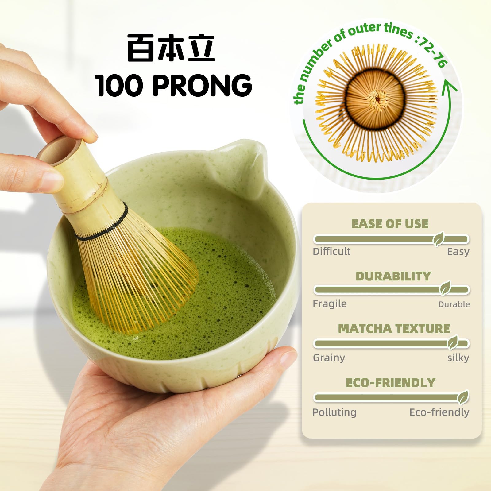 YIKG Kit de Matcha: conjunto completo en caja elegante, regalo ideal.