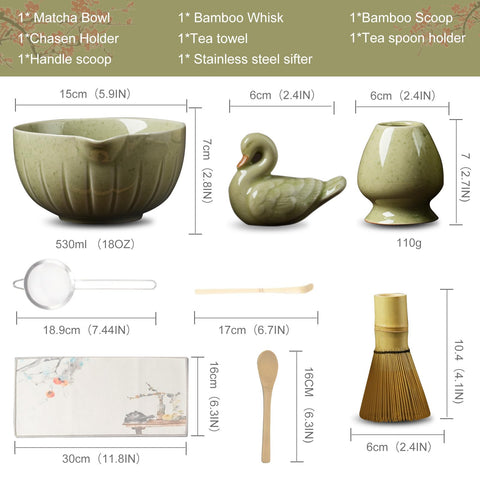 YIKG Kit de Matcha: tamiz de acero inoxidable para evitar grumos.