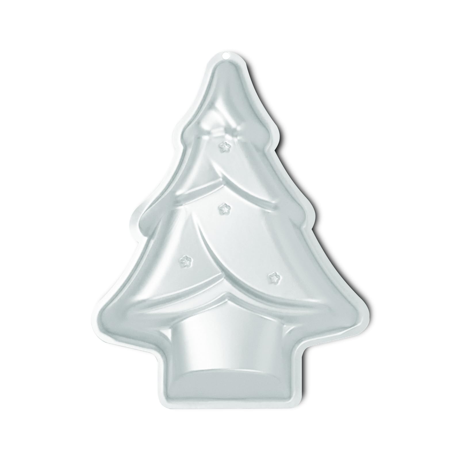 Yikinip mol­de árbol navideño 12 pulgadas, ideal para hornear bizcochos con forma festiva.