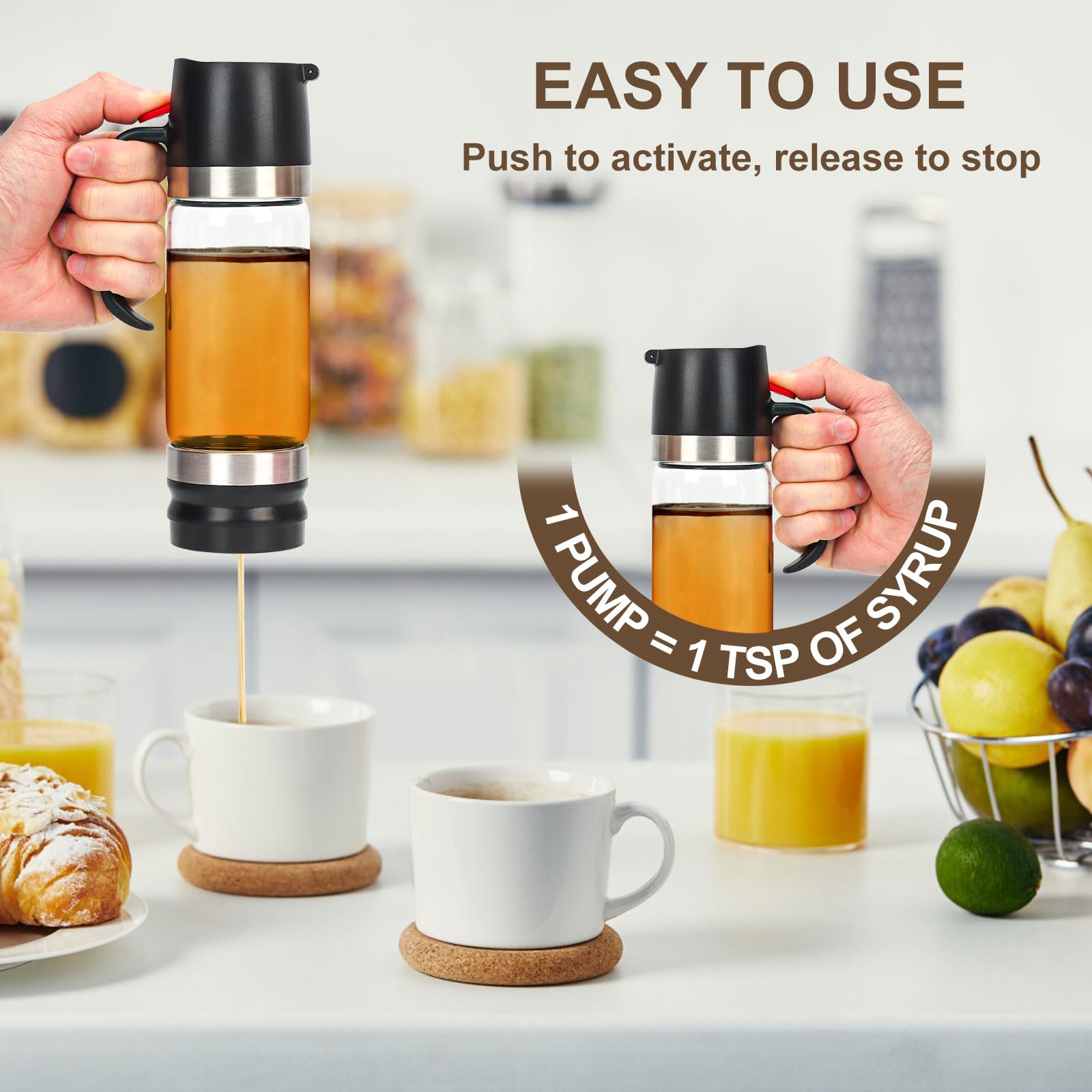 Dispensador de miel YIK TUNG con mango ergonómico para verter sin goteo