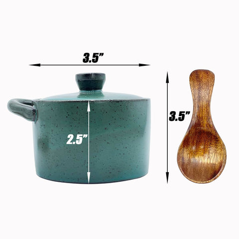 YILUSHENGHUA cuchara de madera incluida para medir sal con precisión.