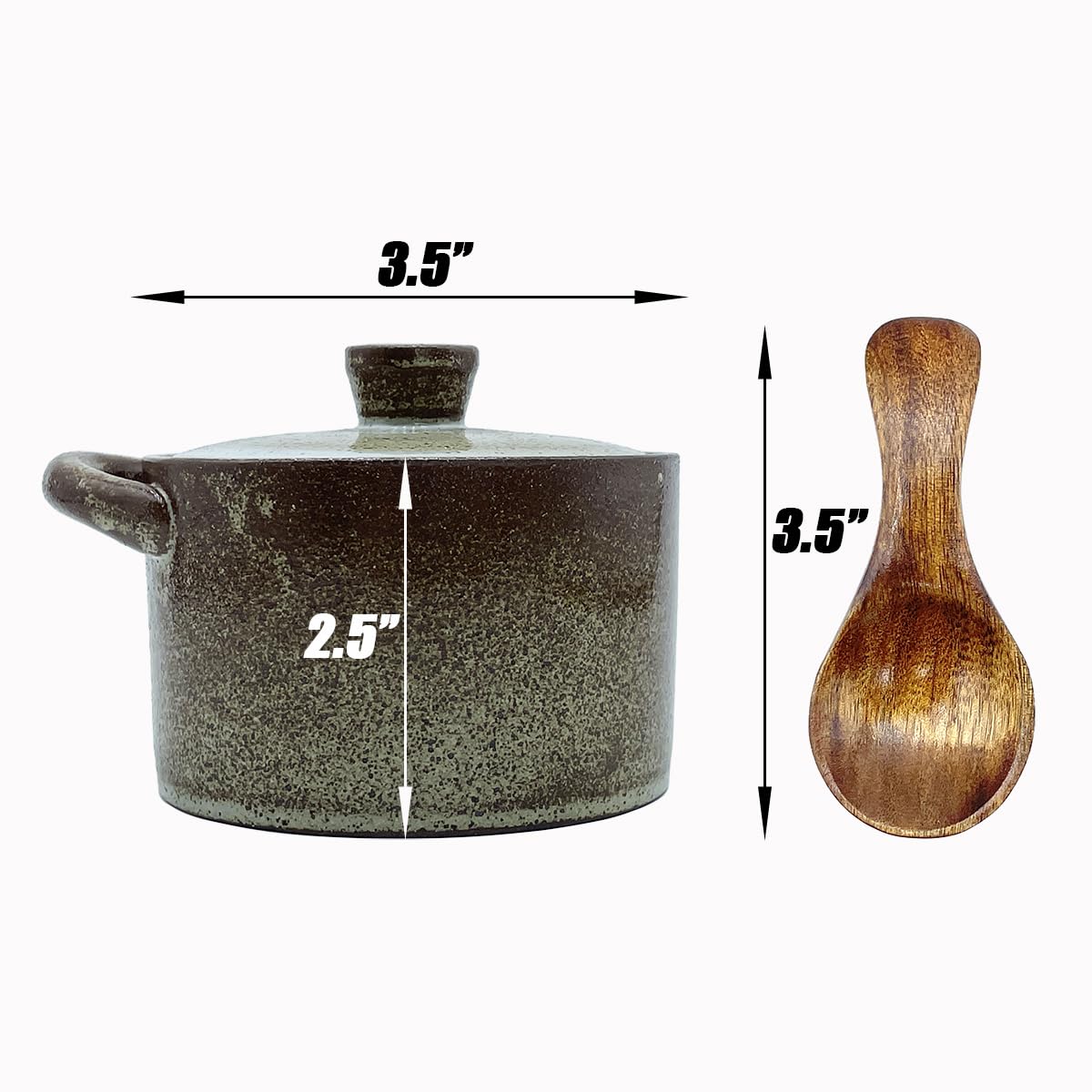 YILUSHENGHUA cuchara de madera natural para medir sal o azúcar.