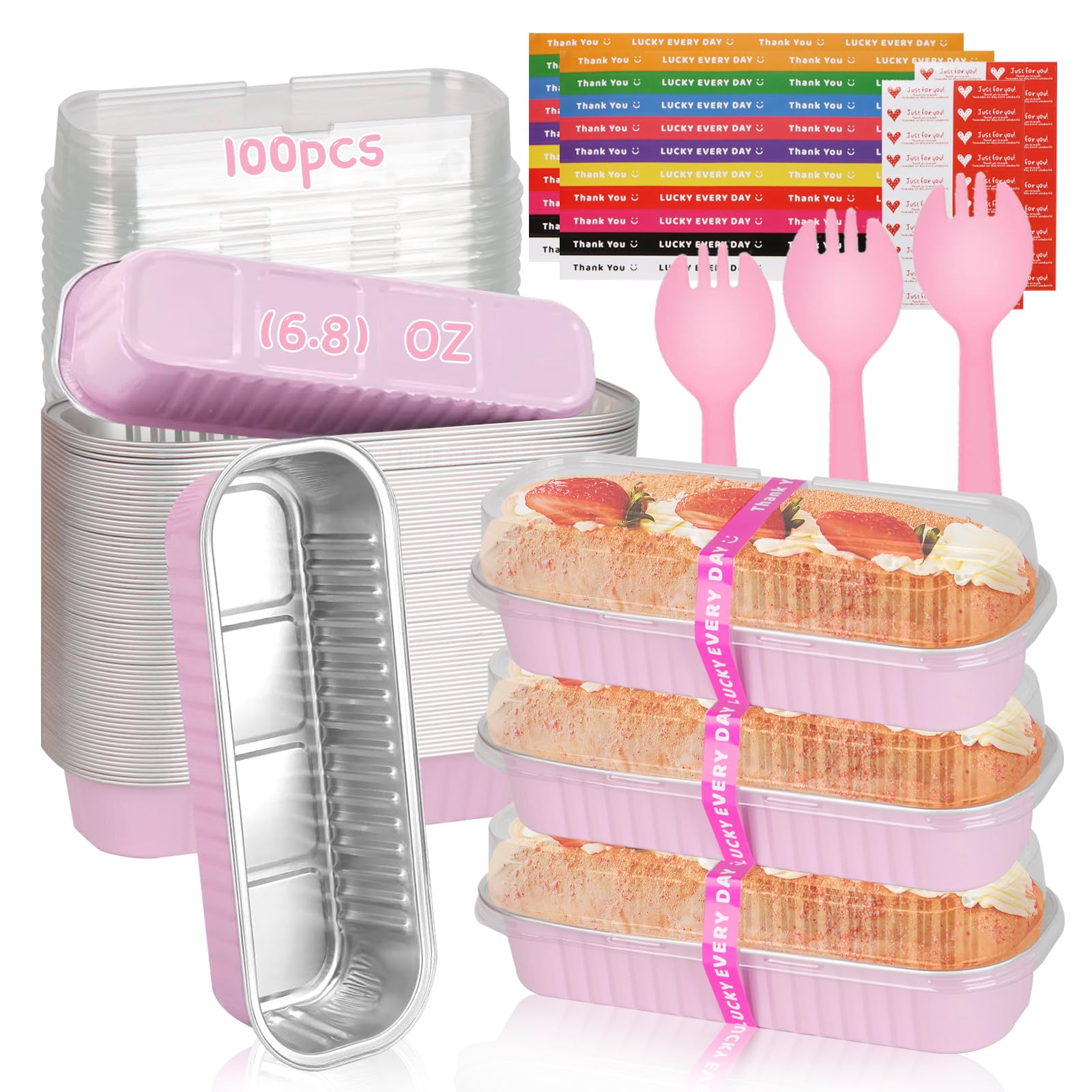 Conjunto de moldes mini Yimerlen con tapa para porciones individuales y uso versátil.