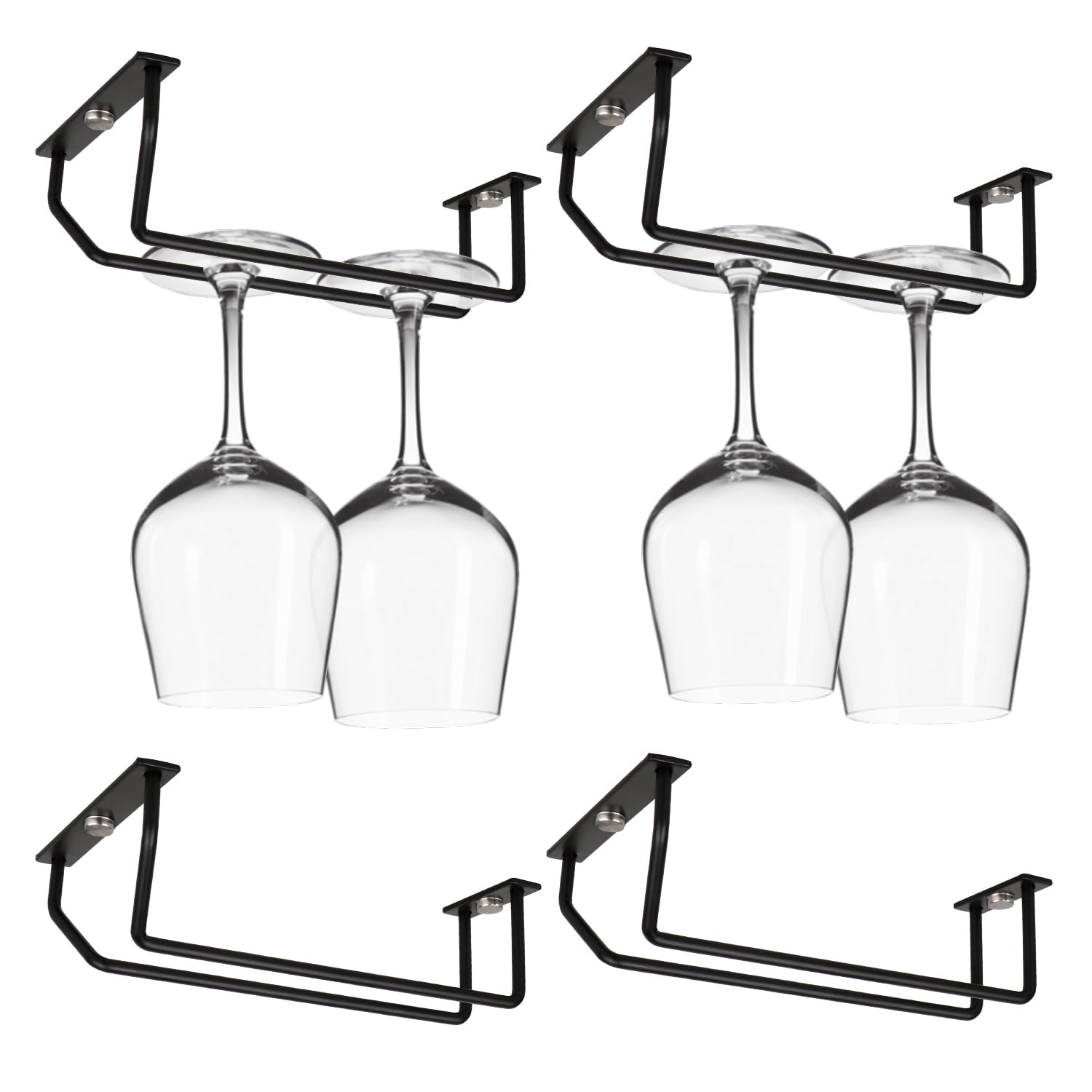 Yimerlen soporte copa bajo armario de 7 pulgadas, copas ordenadas.