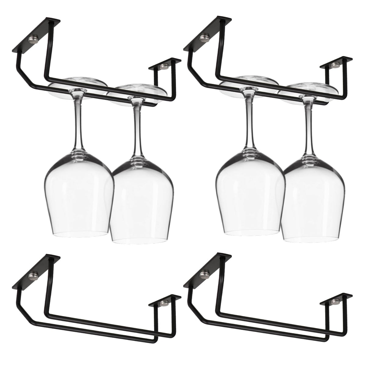 Yimerlen soporte copa bajo armario de 7 pulgadas, copas ordenadas.
