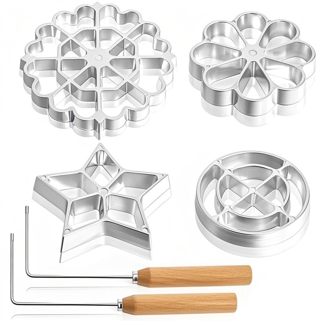 Moldes bunuelos YIMITEE con asas ergonómicas para hornear con comodidad.