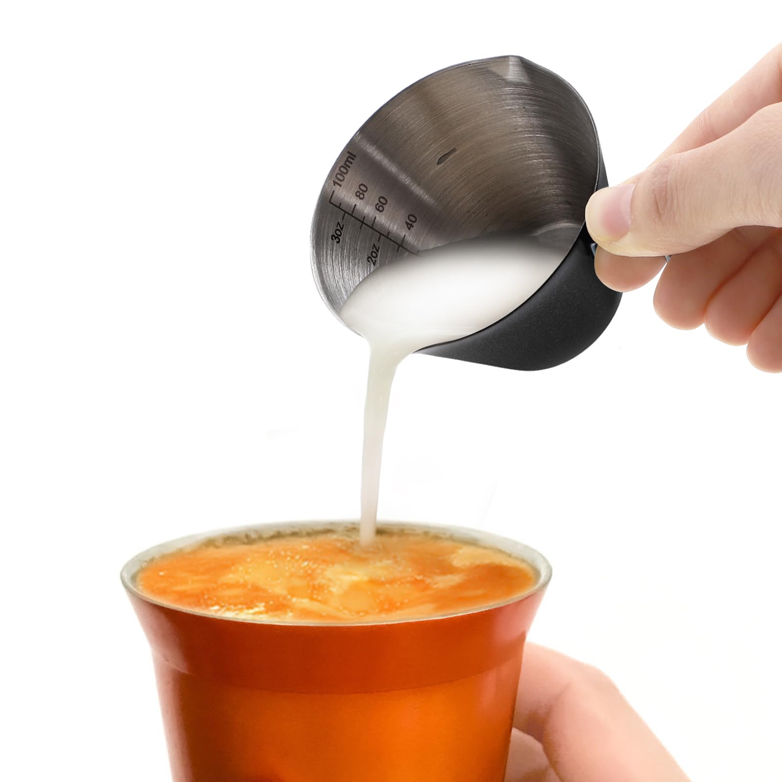 Escala grabada oz-ml en tazas YIMITEE para ajustar porciones