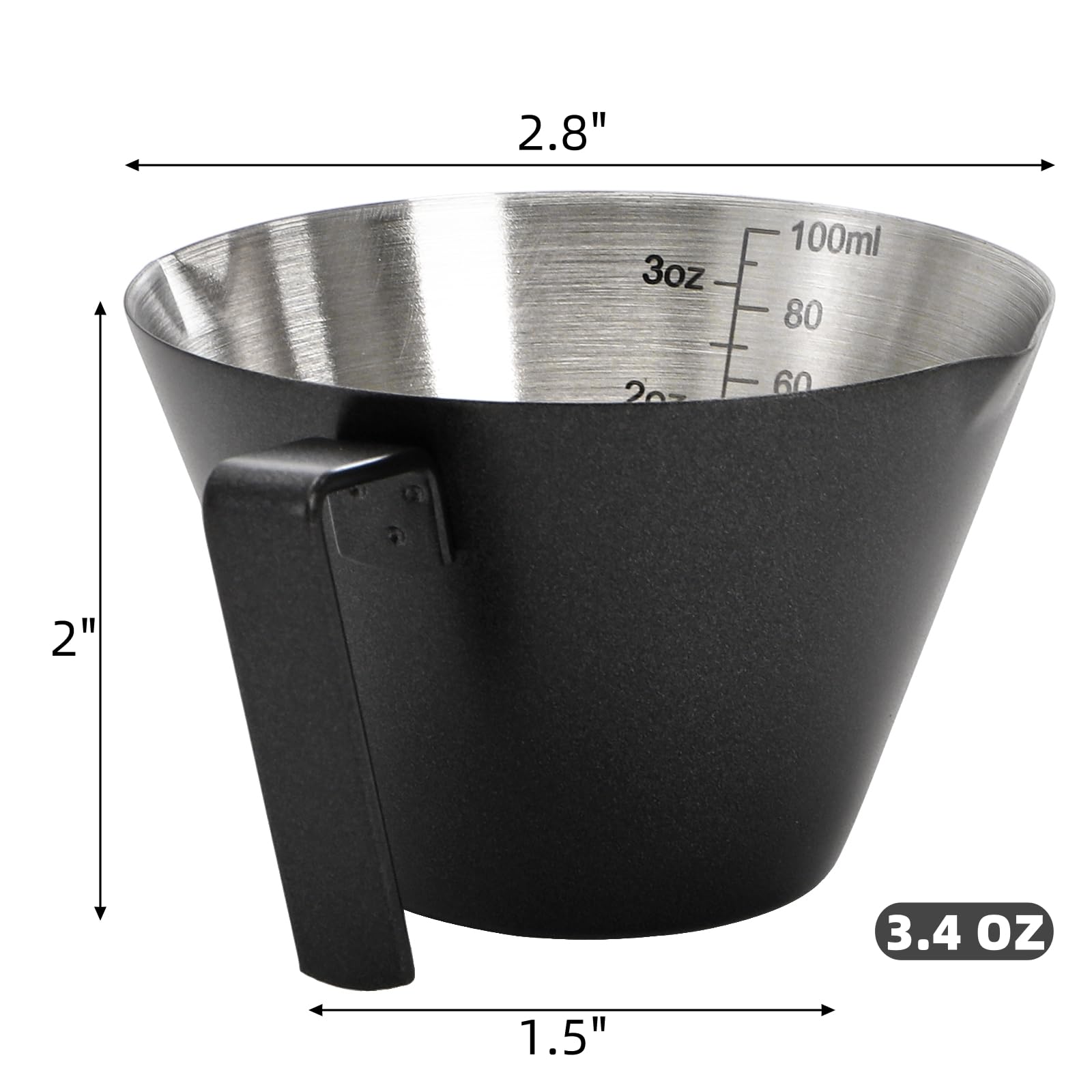 Taza espresso YIMITEE de 100 ml para medición precisa