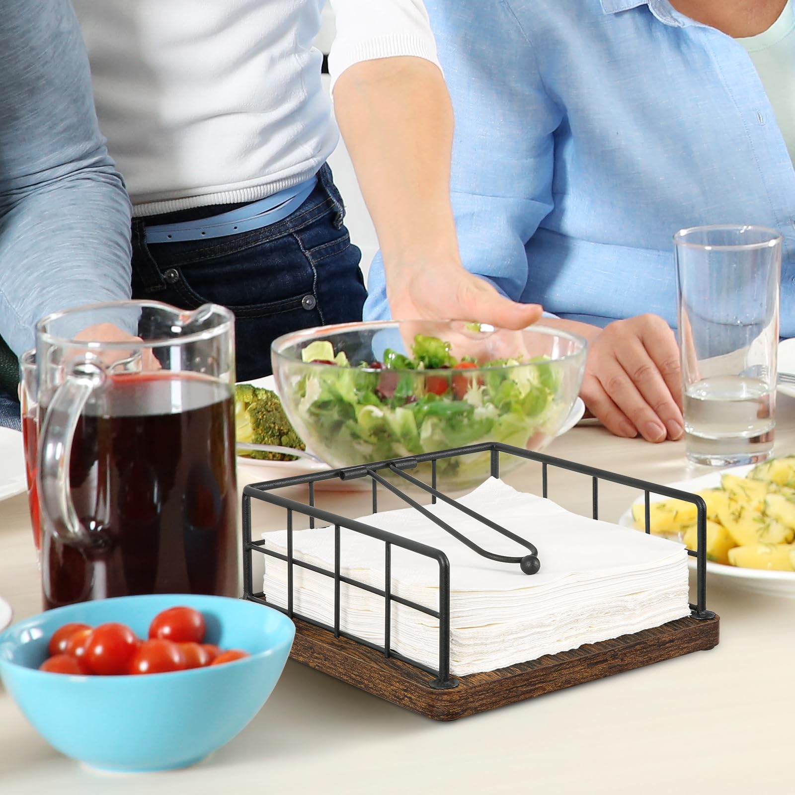 YINMIT porta-servilletas dimensiones externas para llenado cómodo