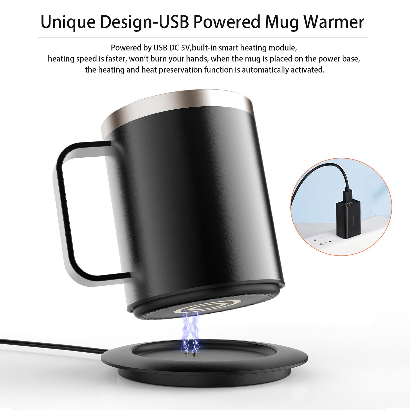 Base de carga USB de YIMUBREEZ para uso diario.