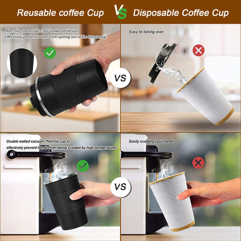 YINBAOGE Diseño compacto y portable que cabe en portavasos