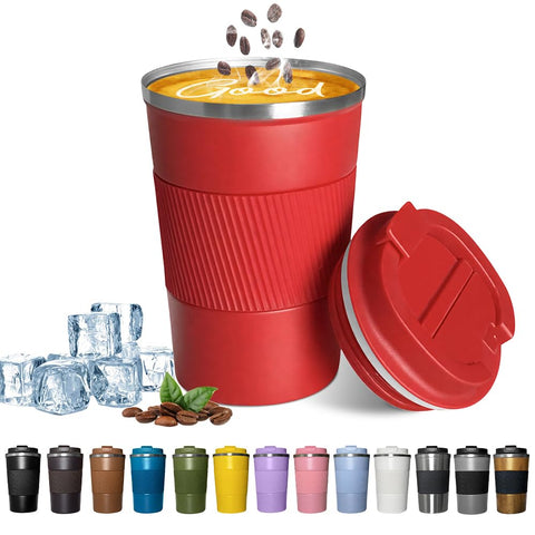 Taza de viaje YINBAOGE 12 onzas para café caliente en movimiento