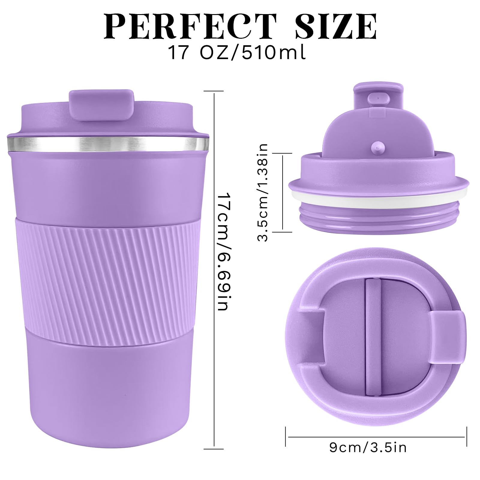 YINBAOGE taza con boca amplia, fácil de limpiar