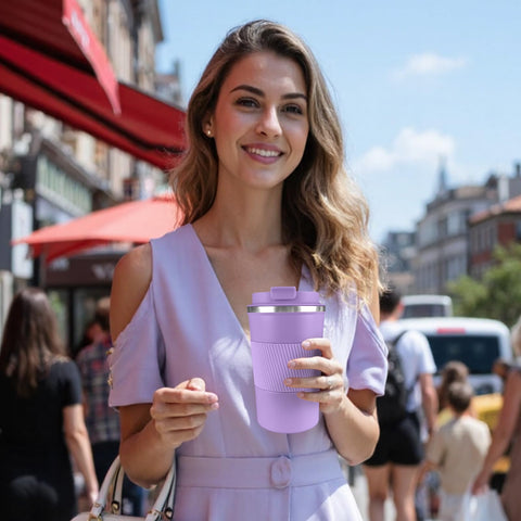 Taza portátil YINBAOGE, perfecta para bebidas durante todo el día