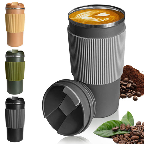 YINBAOGE taza-viaje-aislada mantiene el café caliente durante desplazamientos.
