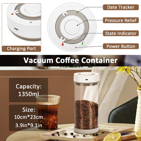 YINDUZ Espacio para café de 18 onzas, organización simple.