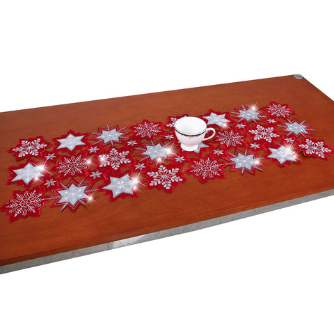 YINFUNG camino de mesa navidad rojo brillante para cenas cálidas