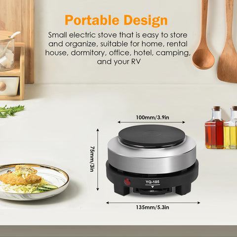 Yinhing 500W en cocina pequeña, perfecto para camping u oficina.