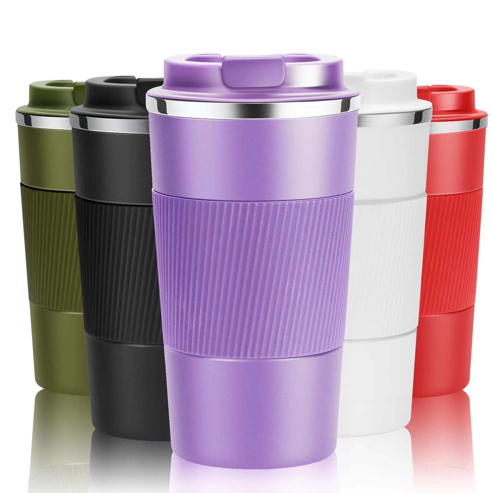 Taza YINJOYI 510 ml aislada para llevar bebidas calientes y frías